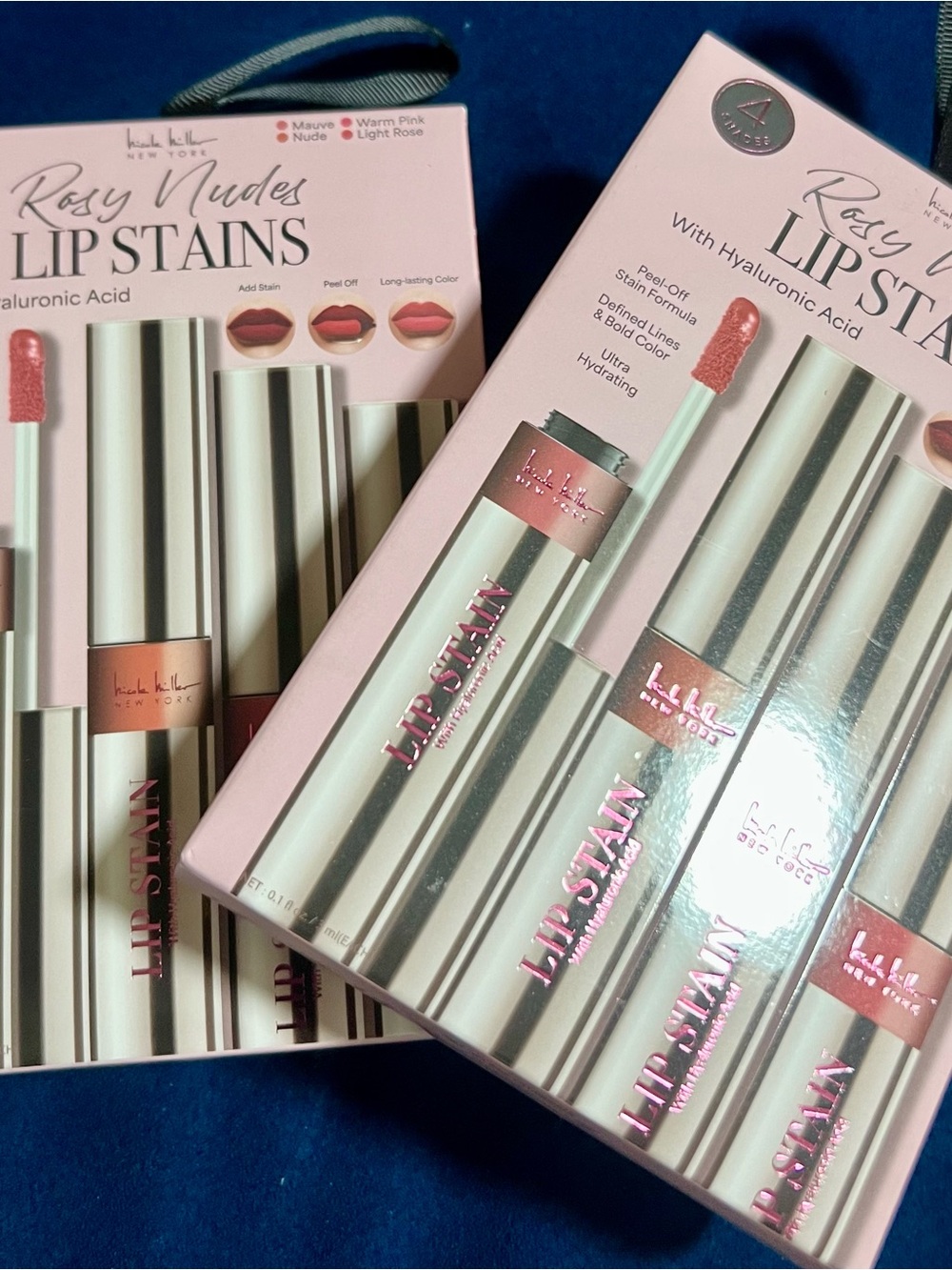 Lip Stains 8 Rosy Nudes 2 packs Of 4